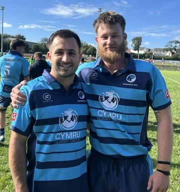 Narberth two-try heroes Lewys Gibby and Max Rodder-Loddar